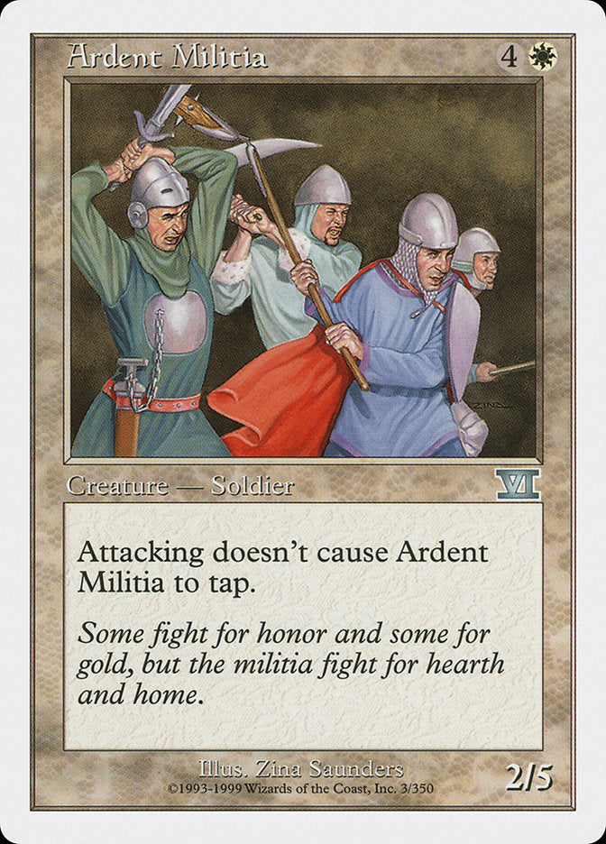 {C} Ardent Militia [Classic Sixth Edition][6ED 003]