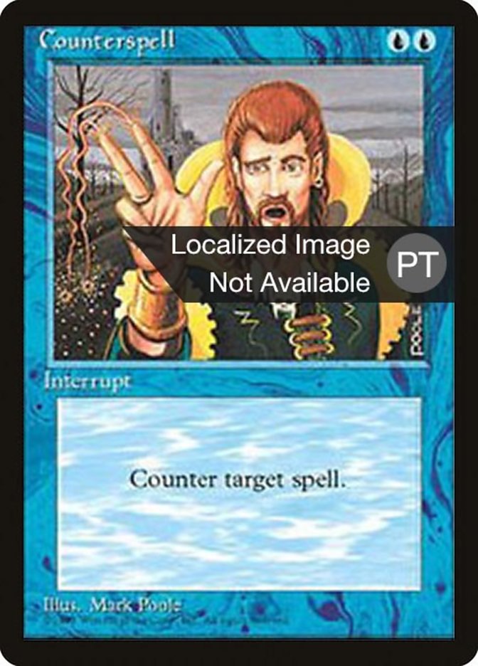{F} Counterspell [Fourth Edition (Foreign Black Border)][FBB 4ED 065]
