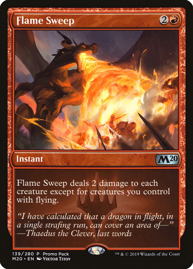 {C} Flame Sweep (Promo Pack) [Core Set 2020 Promos][PP M20 139]