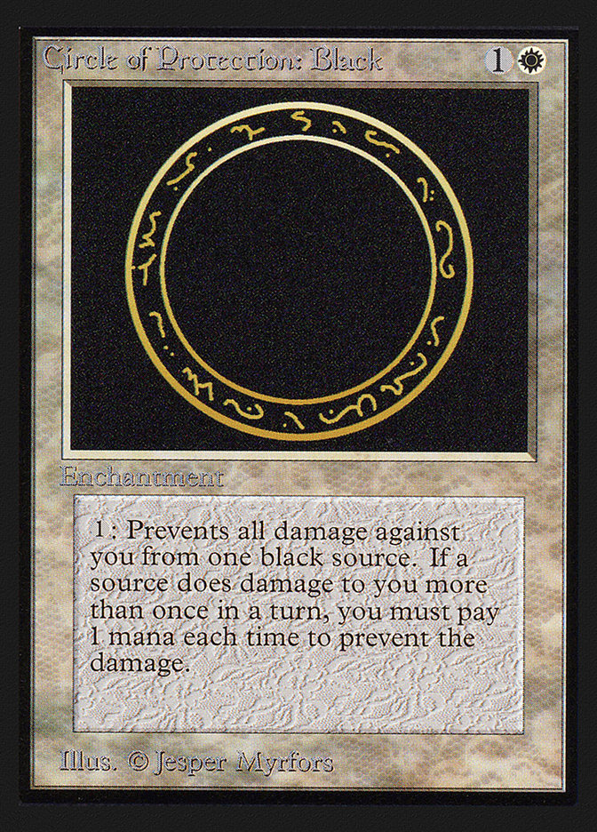 {C} Circle of Protection: Black [Collectorsâ Edition][GB CED 010]