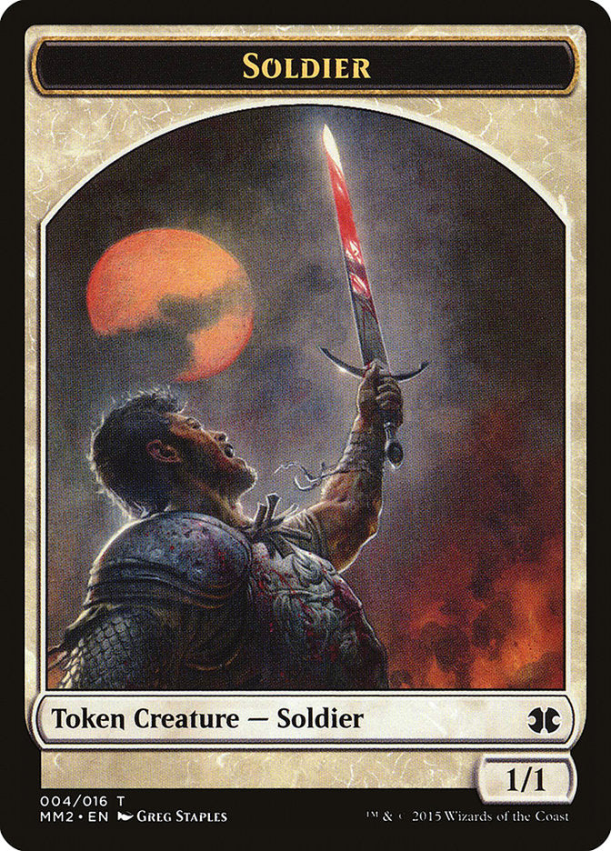 {T} Soldier Token [Modern Masters 2015 Tokens][TMM2 004]