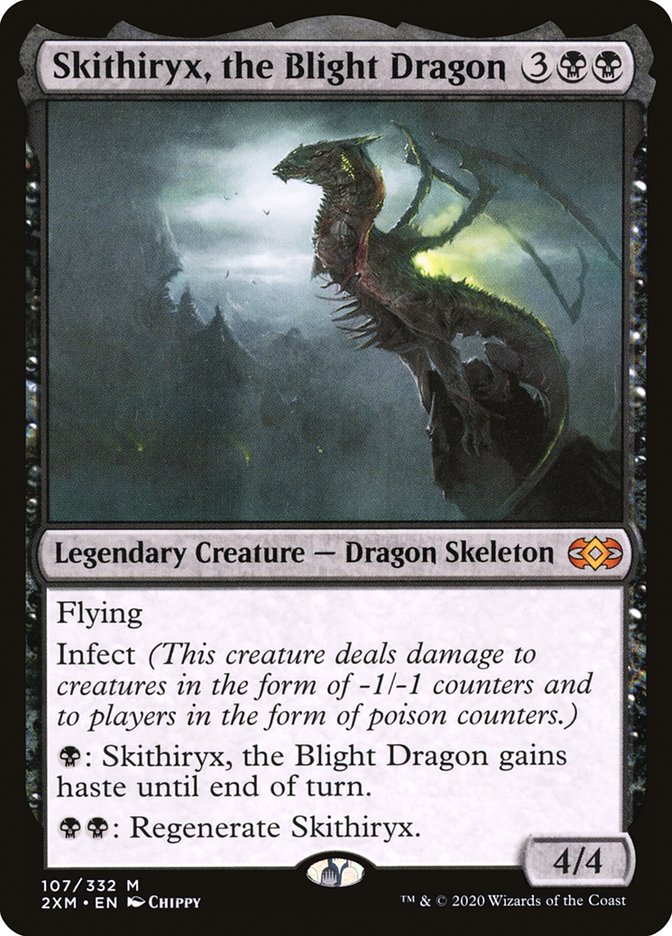 {R} Skithiryx, the Blight Dragon [Double Masters][2XM 107]