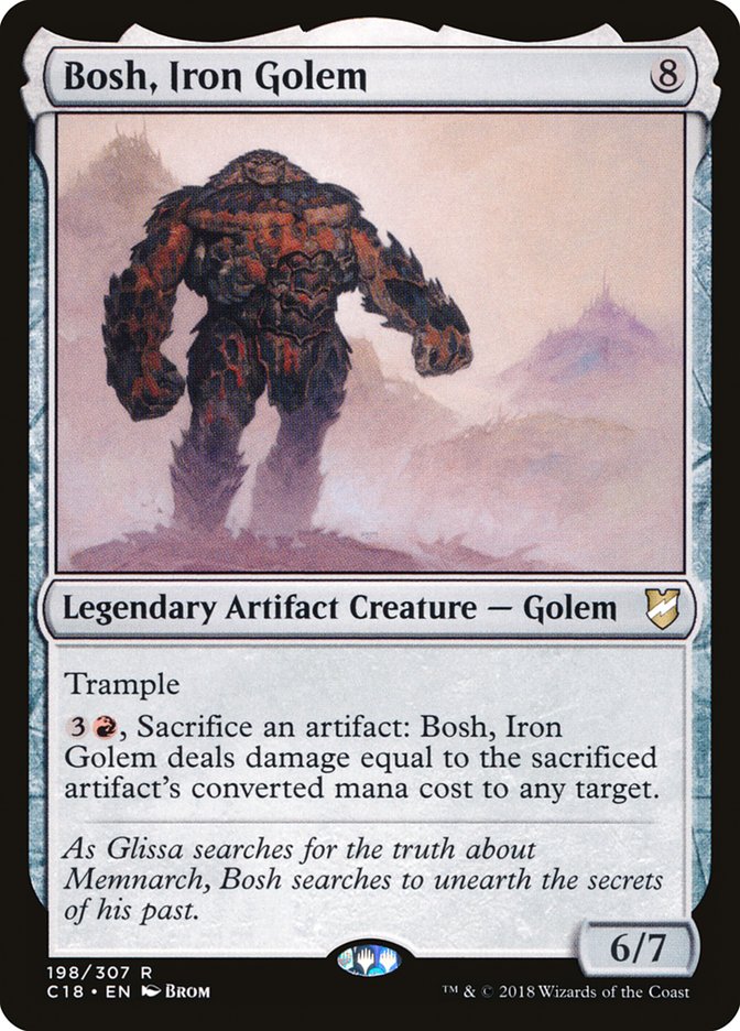 {R} Bosh, Iron Golem [Commander 2018][C18 198]