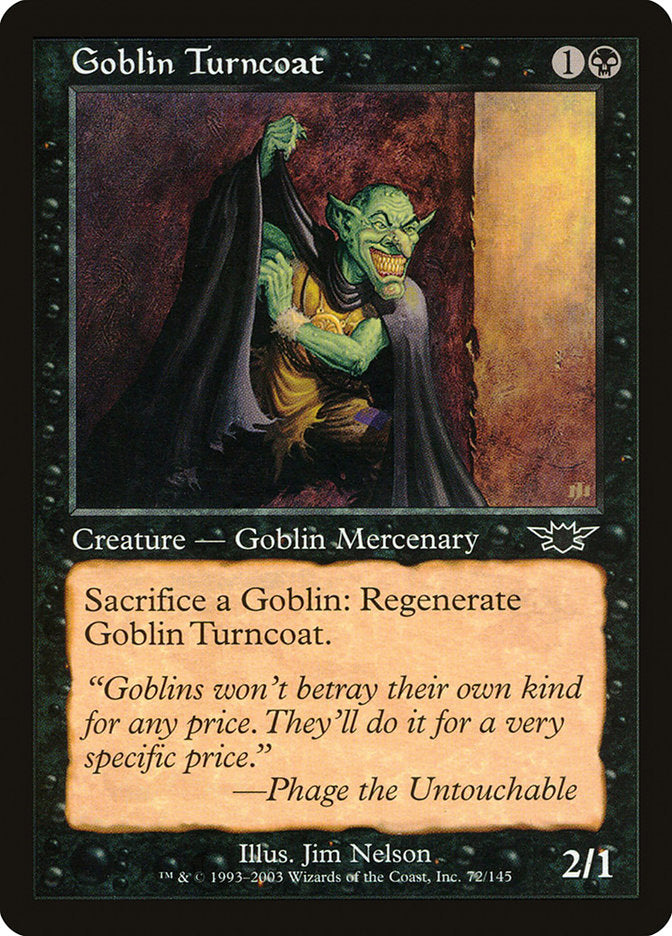 {C} Goblin Turncoat [Legions][LGN 072]