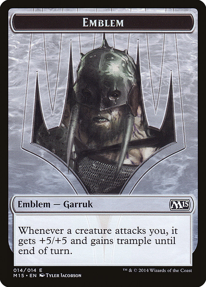 {T} Garruk, Apex Predator Emblem [Magic 2015 Tokens][TM15 014]