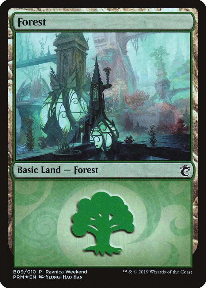 {B}[PA PRM B09] Forest (B09) [Ravnica Allegiance Guild Kit]