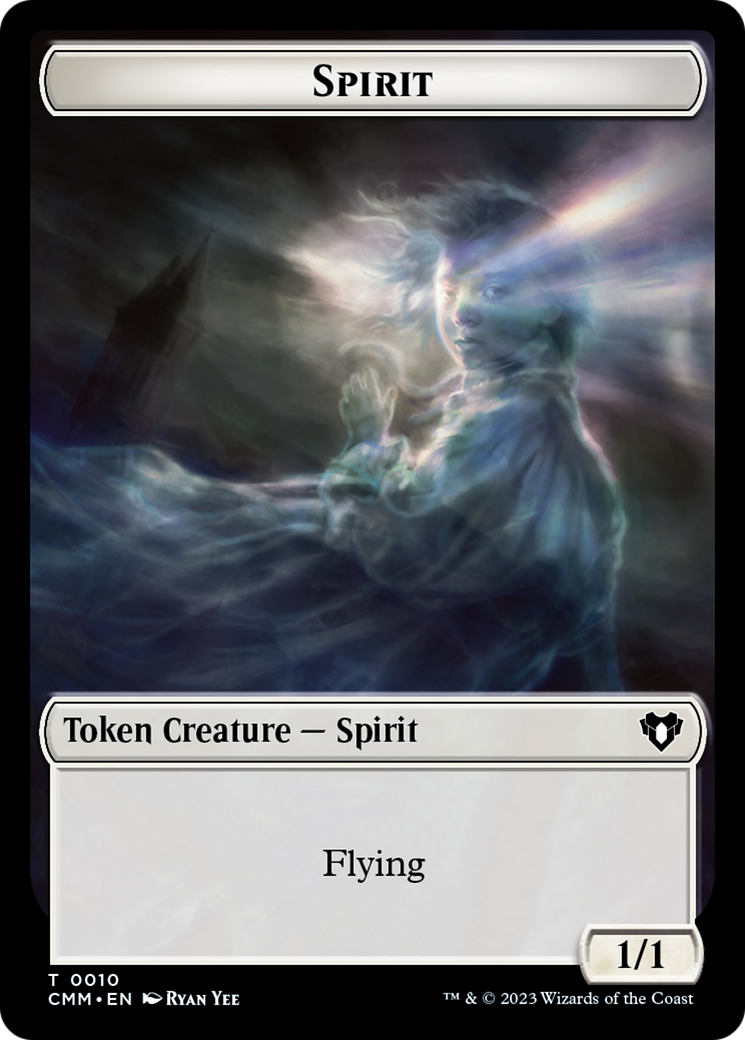 {T} Spirit (0010) // Elemental (0037) Double-Sided Token [Commander Masters Tokens][TCMM 10//37]
