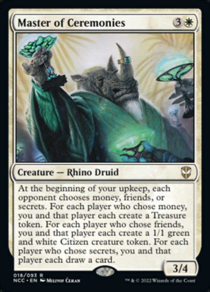 {R} Master of Ceremonies [Streets of New Capenna Commander][NCC 018]