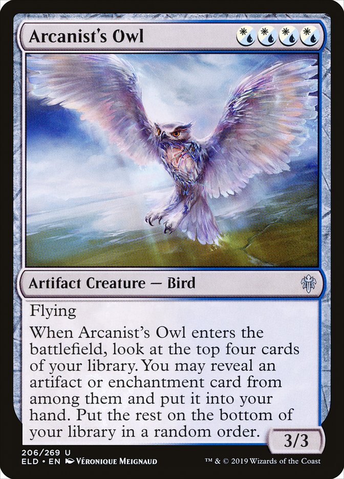 {C} Arcanist's Owl [Throne of Eldraine][ELD 206]