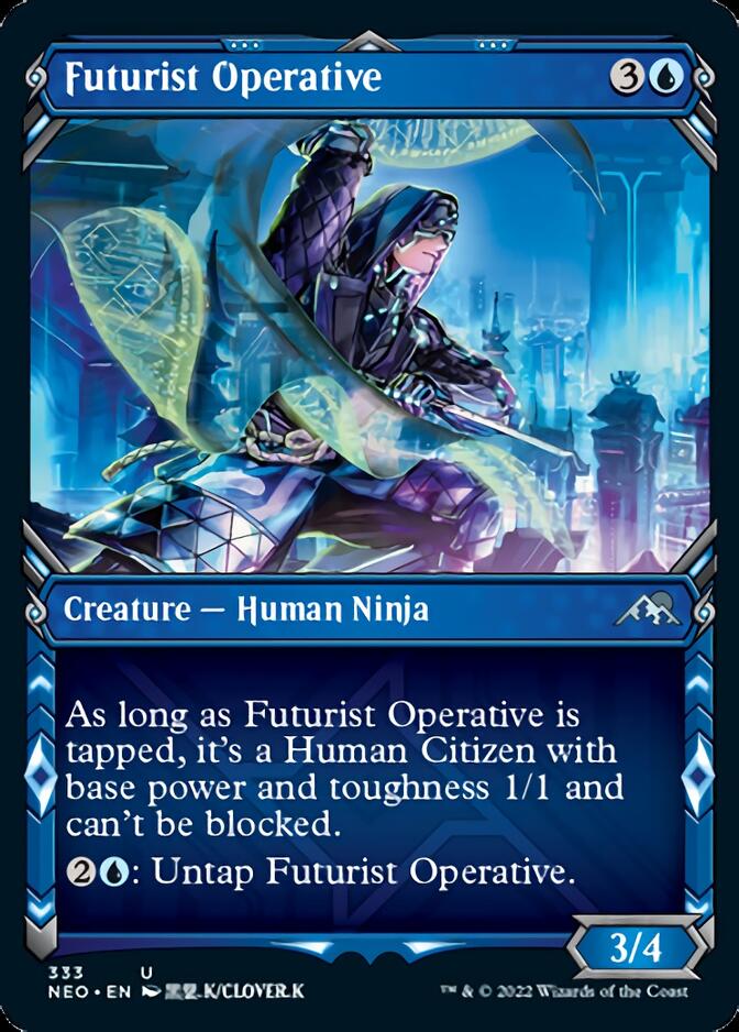 {@C} Futurist Operative (Showcase Ninja) [Kamigawa: Neon Dynasty][NEO 333]