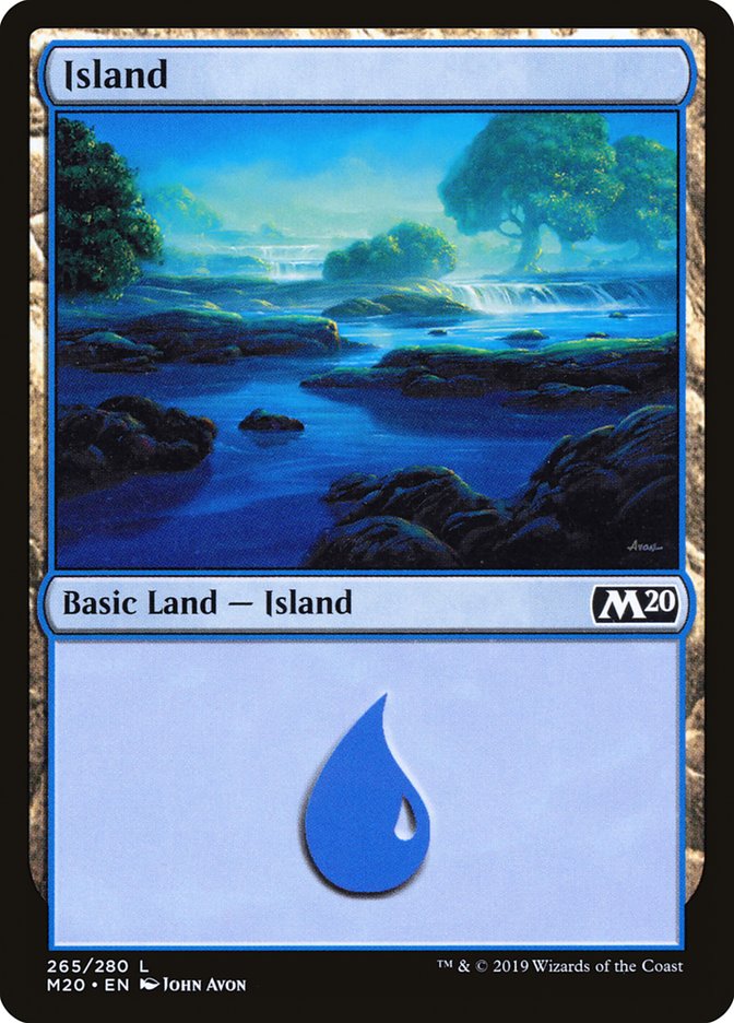 {B}[M20 265] Island (265) [Core Set 2020]