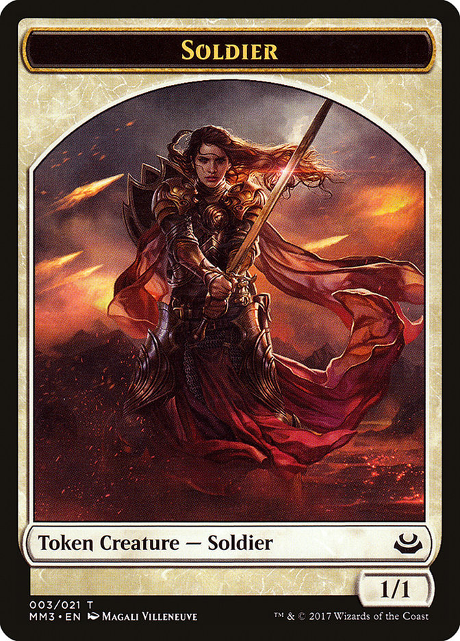 {T} Soldier Token (003/021) [Modern Masters 2017 Tokens][TMM3 003]