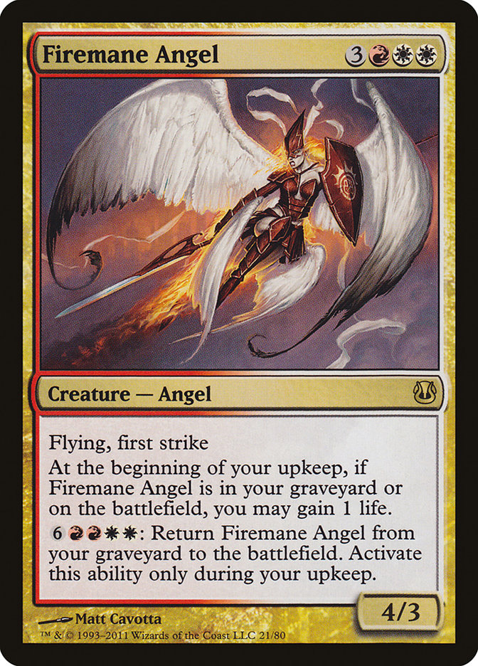 {R} Firemane Angel [Duel Decks: Ajani vs. Nicol Bolas][DDH 021]