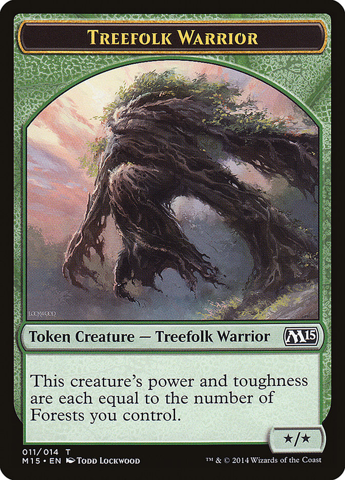 {T} Treefolk Warrior Token [Magic 2015 Tokens][TM15 011]