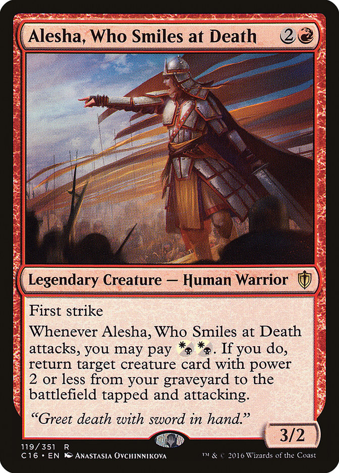 {R} Alesha, Who Smiles at Death [Commander 2016][C16 119]