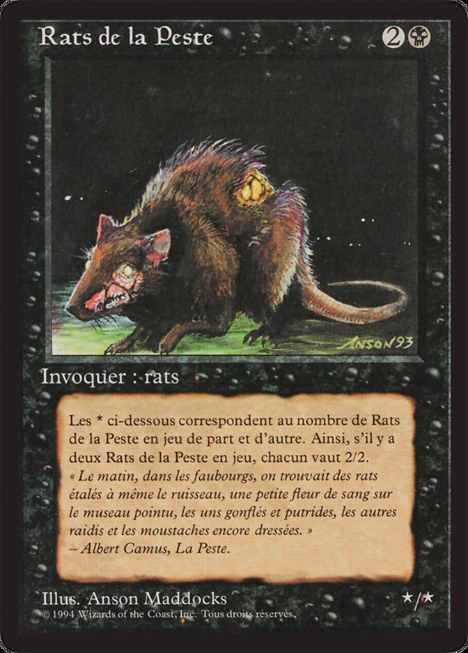{F} Plague Rats [Foreign Black Border][FBB 3ED 123]