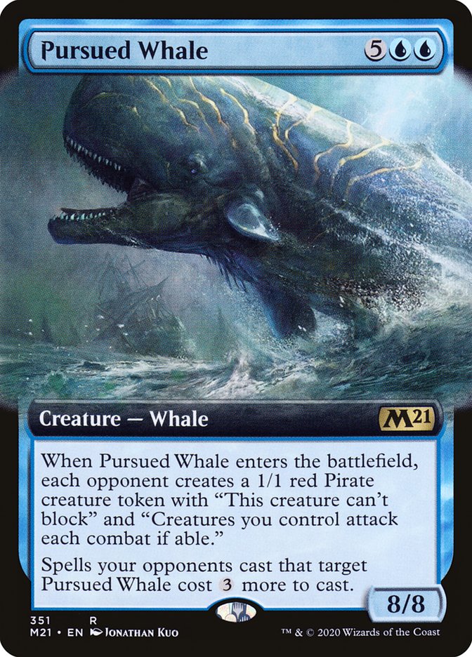 {R} Pursued Whale (Extended Art) [Core Set 2021][M21 351]