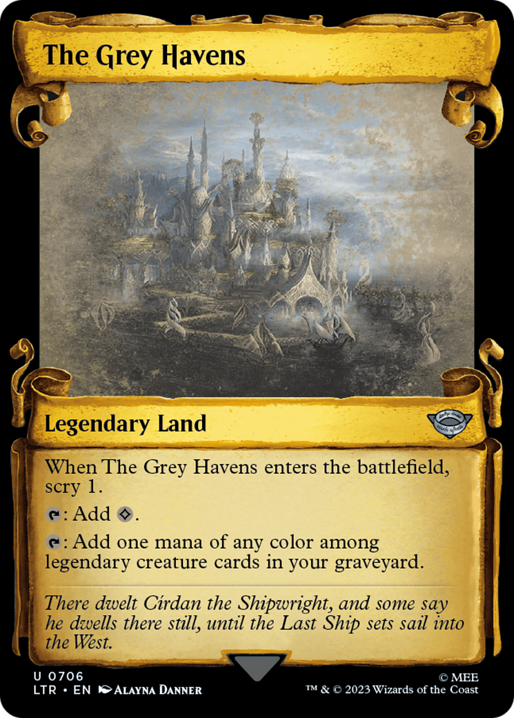 {C} The Grey Havens [The Lord of the Rings: Tales of Middle-Earth Showcase Scrolls][LTR 706]