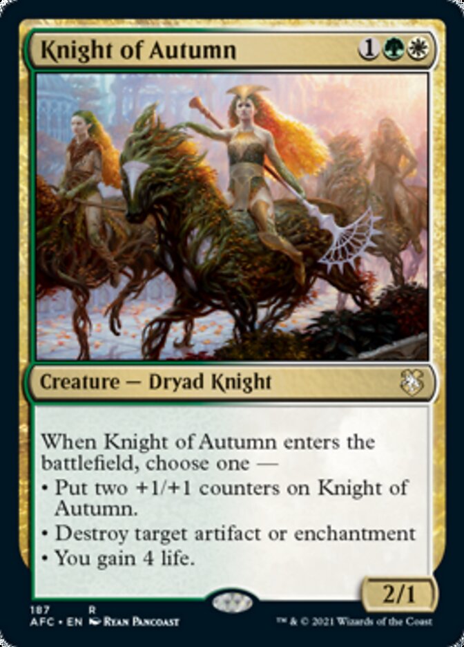 {R} Knight of Autumn [Dungeons & Dragons: Adventures in the Forgotten Realms Commander][AFC 187]