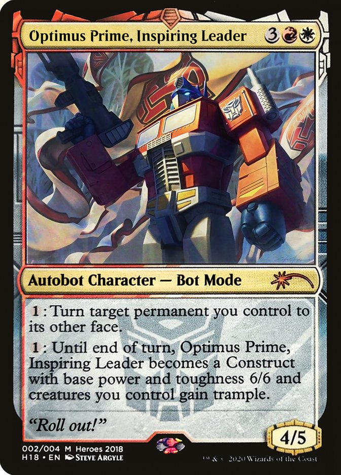 {R} Optimus Prime, Inspiring Leader [Heroes of the Realm 2018][PA HTR18 002]