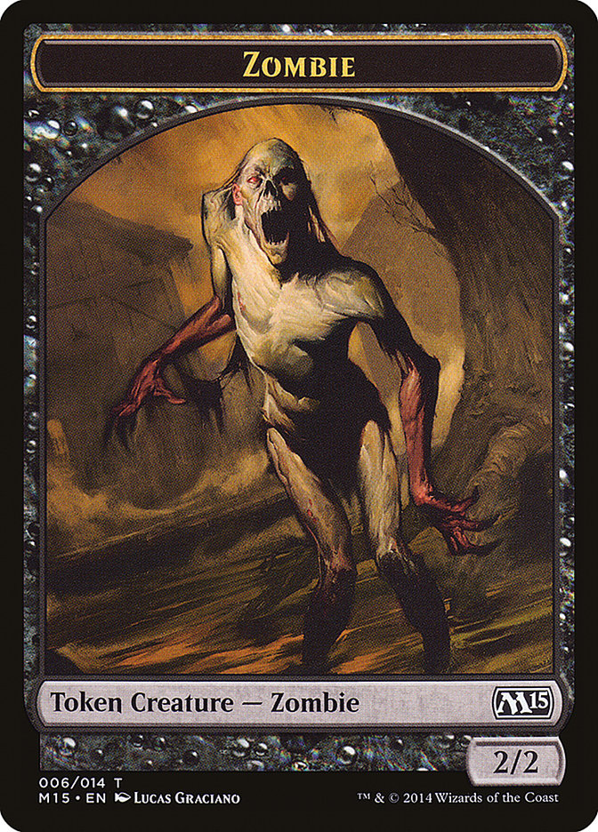 {T} Zombie Token [Magic 2015 Tokens][TM15 006]