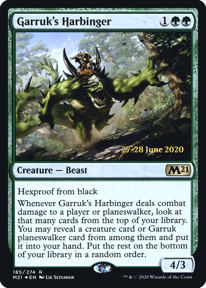 {R} Garruk's Harbinger [Core Set 2021 Prerelease Promos][PR M21 185]