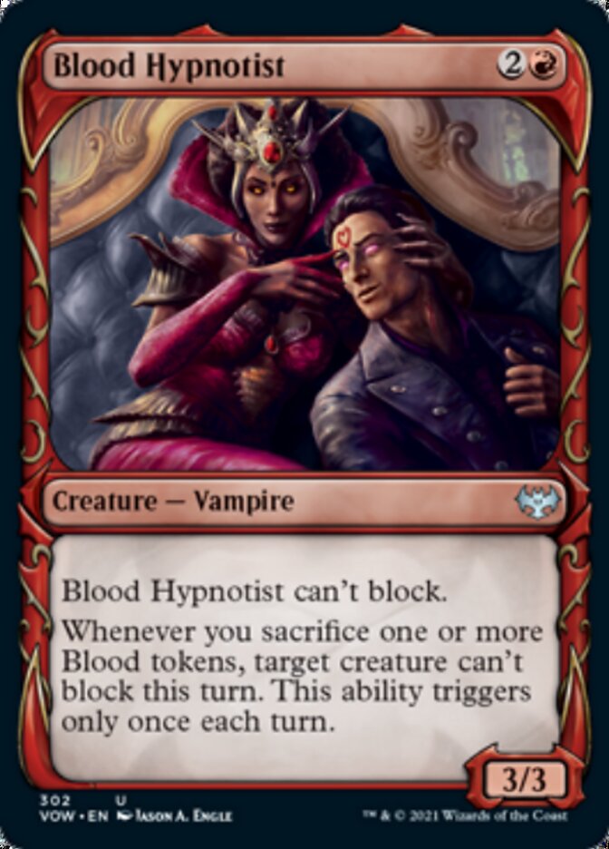 {@C} Blood Hypnotist (Showcase Fang Frame) [Innistrad: Crimson Vow][VOW 302]