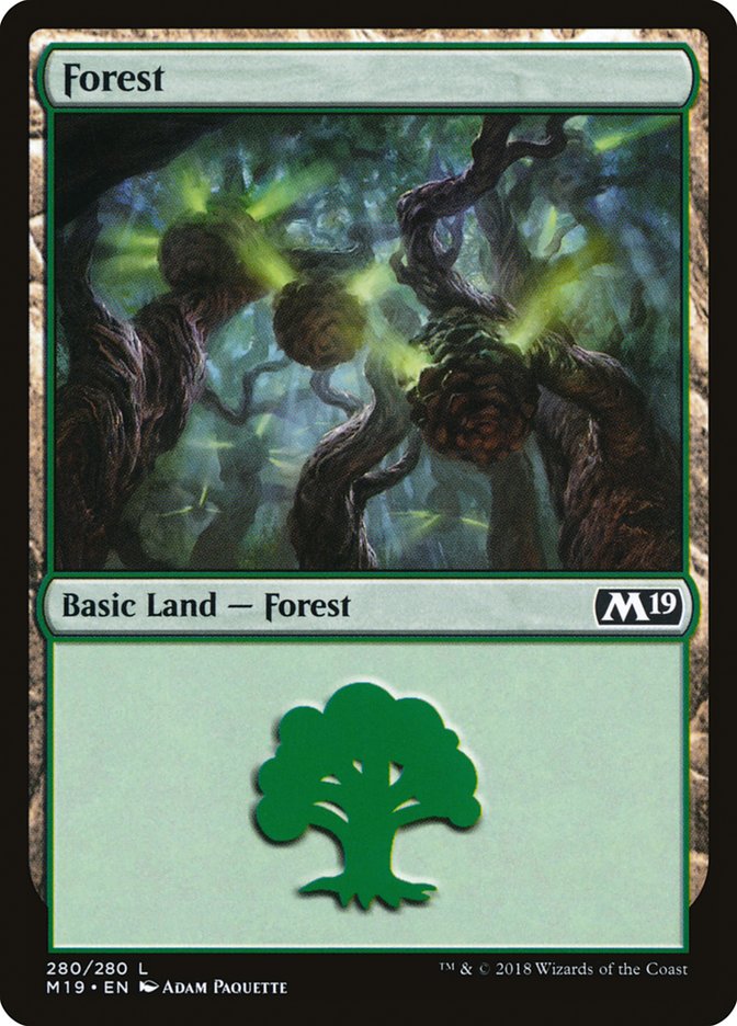 {B}[M19 280] Forest (280) [Core Set 2019]
