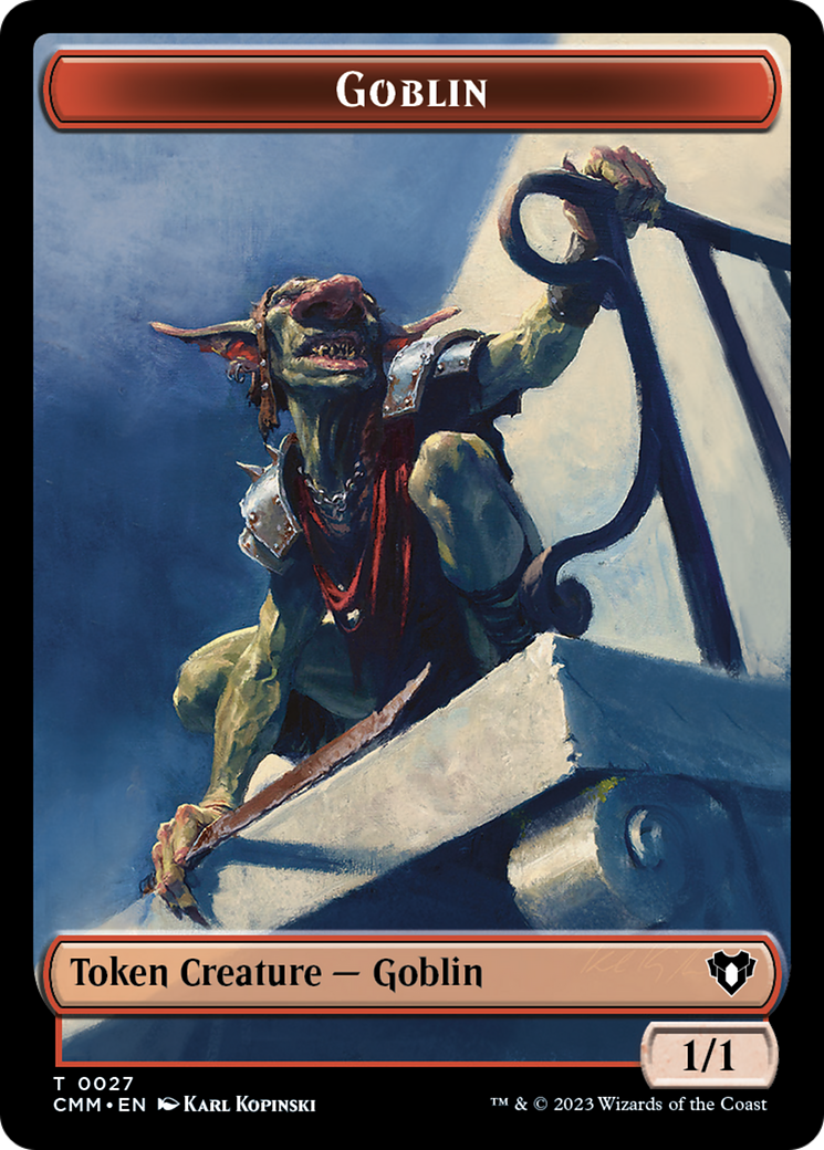 {T} Saproling // Goblin Double-Sided Token [Commander Masters Tokens][TCMM 35//27]