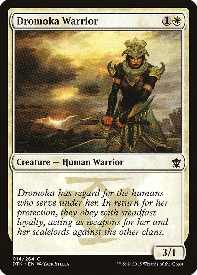 {C} Dromoka Warrior [Dragons of Tarkir][DTK 014]