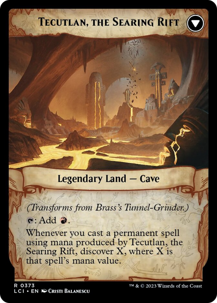 {@@LCI-R} Brass's Tunnel-Grinder // Tecutlan, The Searing Rift [The Lost Caverns of Ixalan][LCI 135]