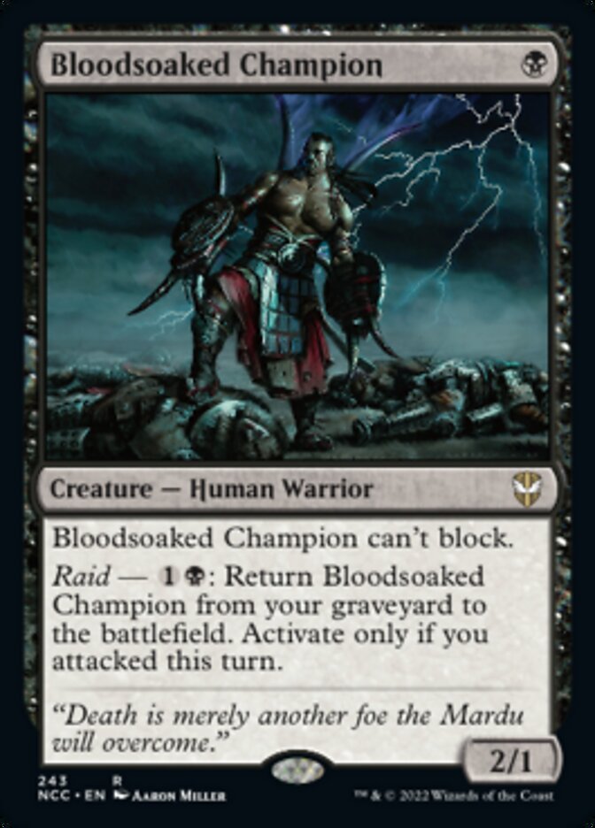 {R} Bloodsoaked Champion [Streets of New Capenna Commander][NCC 243]