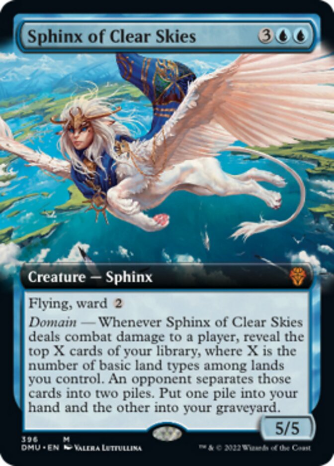 {@R} Sphinx of Clear Skies (Extended Art) [Dominaria United][DMU 396]