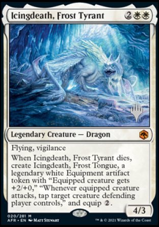 {R} Icingdeath, Frost Tyrant (Promo Pack) [Dungeons & Dragons: Adventures in the Forgotten Realms Promos][PP AFR 020]