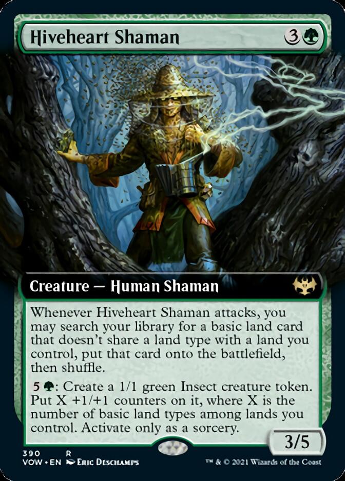 {@R} Hiveheart Shaman (Extended Art) [Innistrad: Crimson Vow][VOW 390]