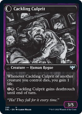 {@C} Panicked Bystander // Cackling Culprit [Innistrad: Double Feature][DBL 295]