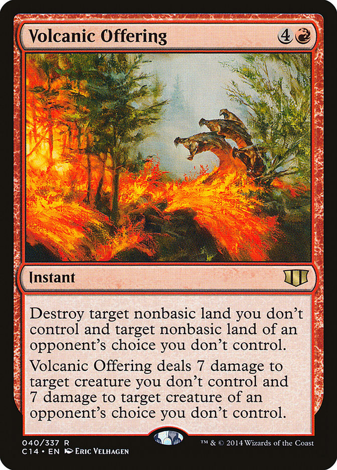 {R} Volcanic Offering [Commander 2014][C14 040]