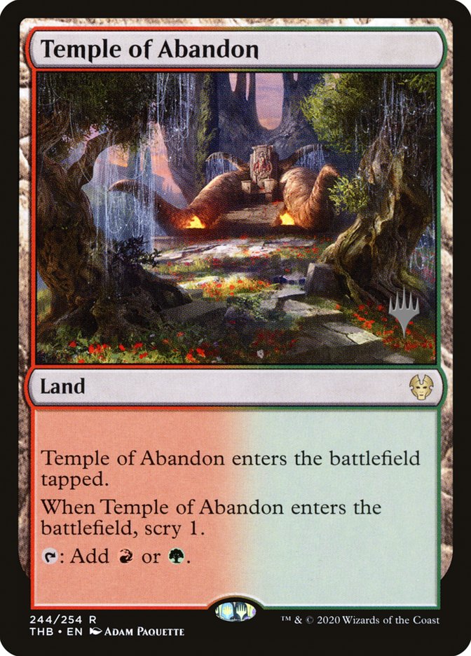 {R} Temple of Abandon (Promo Pack) [Theros Beyond Death Promos][PP THB 244]