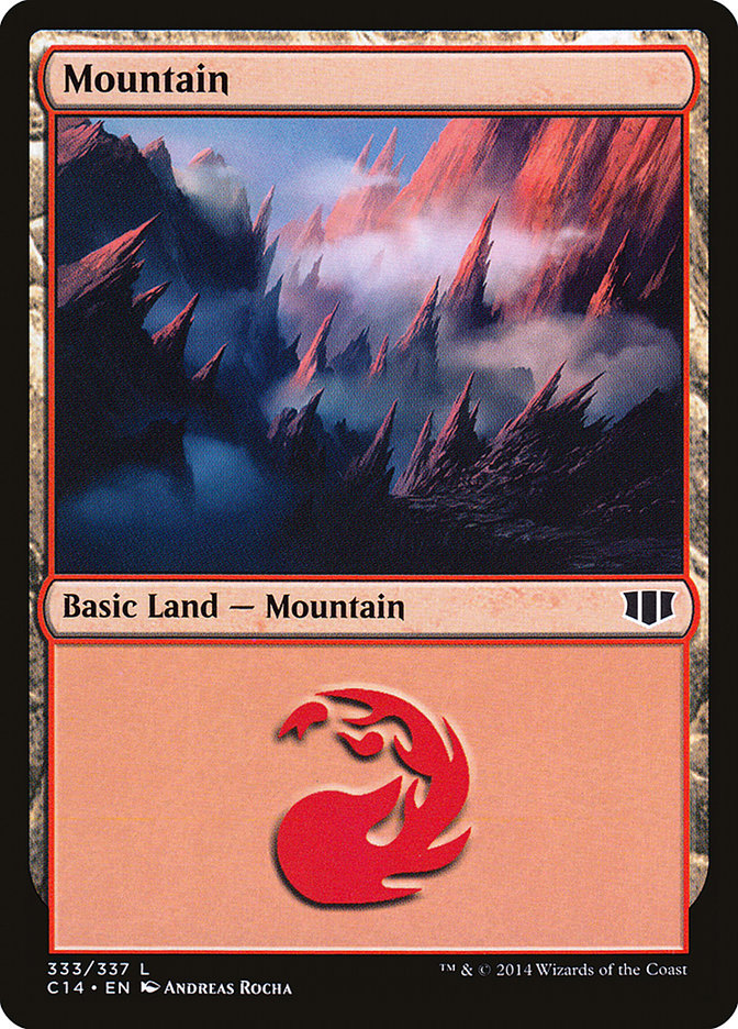 {B}[C14 333] Mountain (333) [Commander 2014]