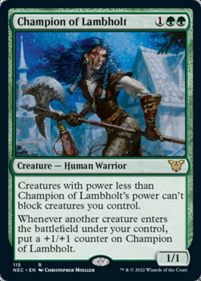 {R} Champion of Lambholt [Kamigawa: Neon Dynasty Commander][NEC 115]