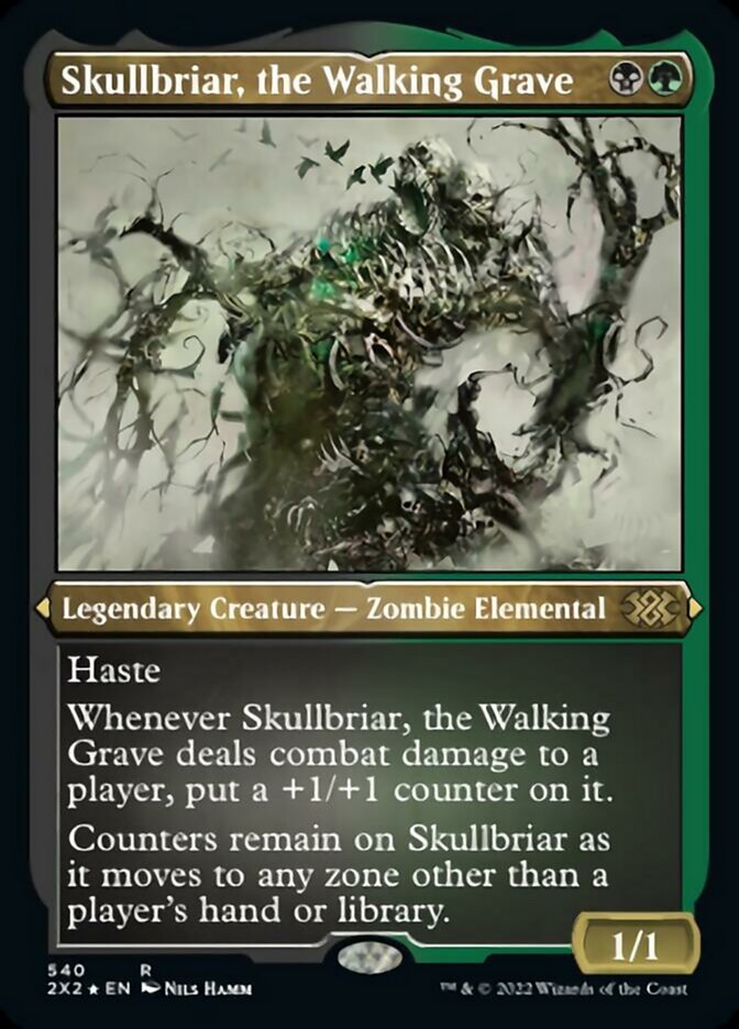{R} Skullbriar, the Walking Grave (Foil Etched) [Double Masters 2022][2X2 540]