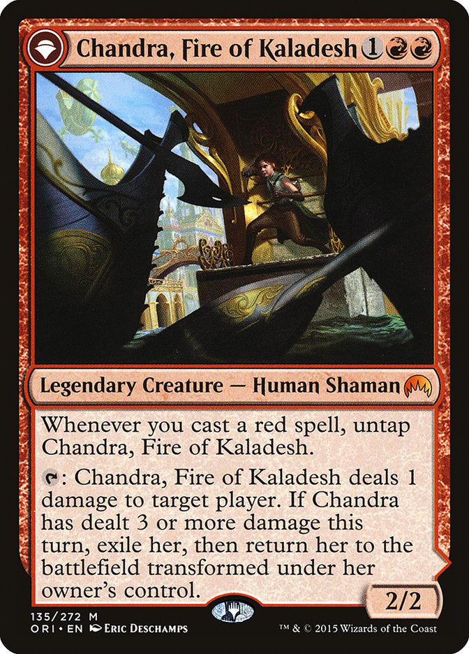 {R} Chandra, Fire of Kaladesh // Chandra, Roaring Flame [Magic Origins][ORI 135]