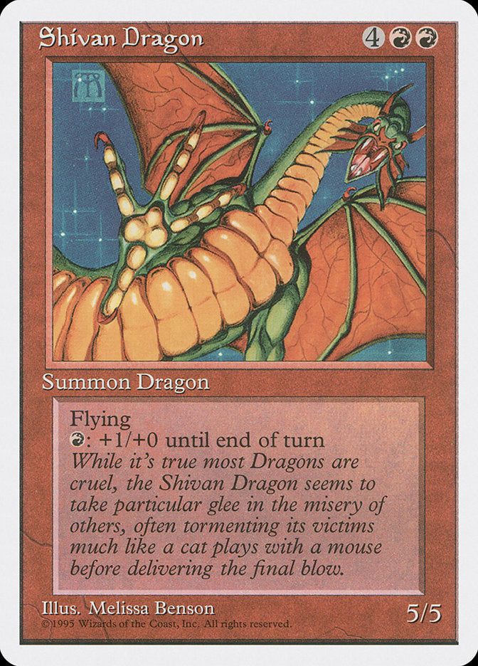 {R} Shivan Dragon [Fourth Edition][4ED 220]