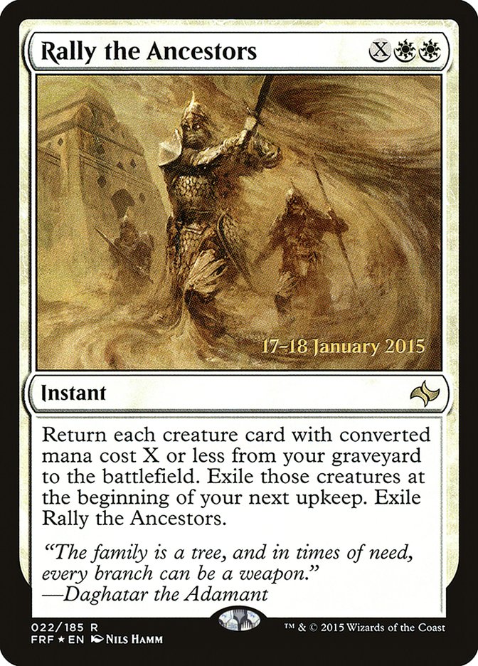 {R} Rally the Ancestors [Fate Reforged Prerelease Promos][PR FRF 022]