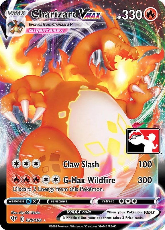 <PP> Charizard VMAX (020/189) [Prize Pack Series One]