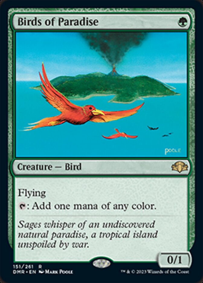 {R} Birds of Paradise [Dominaria Remastered][DMR 151]