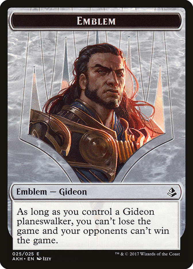 {T} Gideon of the Trials Emblem [Amonkhet Tokens][TAKH 025]