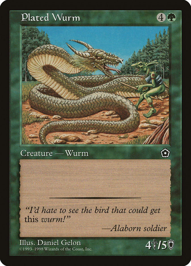 {C} Plated Wurm [Portal Second Age][PO2 141]