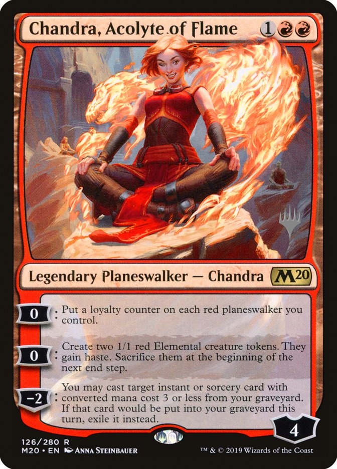 {R} Chandra, Acolyte of Flame (Promo Pack) [Core Set 2020 Promos][PP M20 126]
