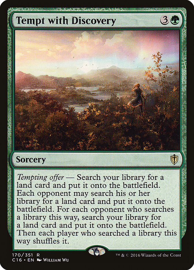 {R} Tempt with Discovery [Commander 2016][C16 170]